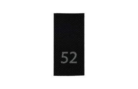 р052пч 52 - размерник - черный, 200 шт. купить по цене 120.75 руб - в интернет-магазине Веллтекс | Хабаровск
